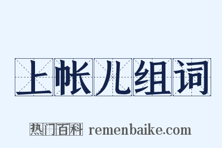 上帐儿组词是什么意思的图片